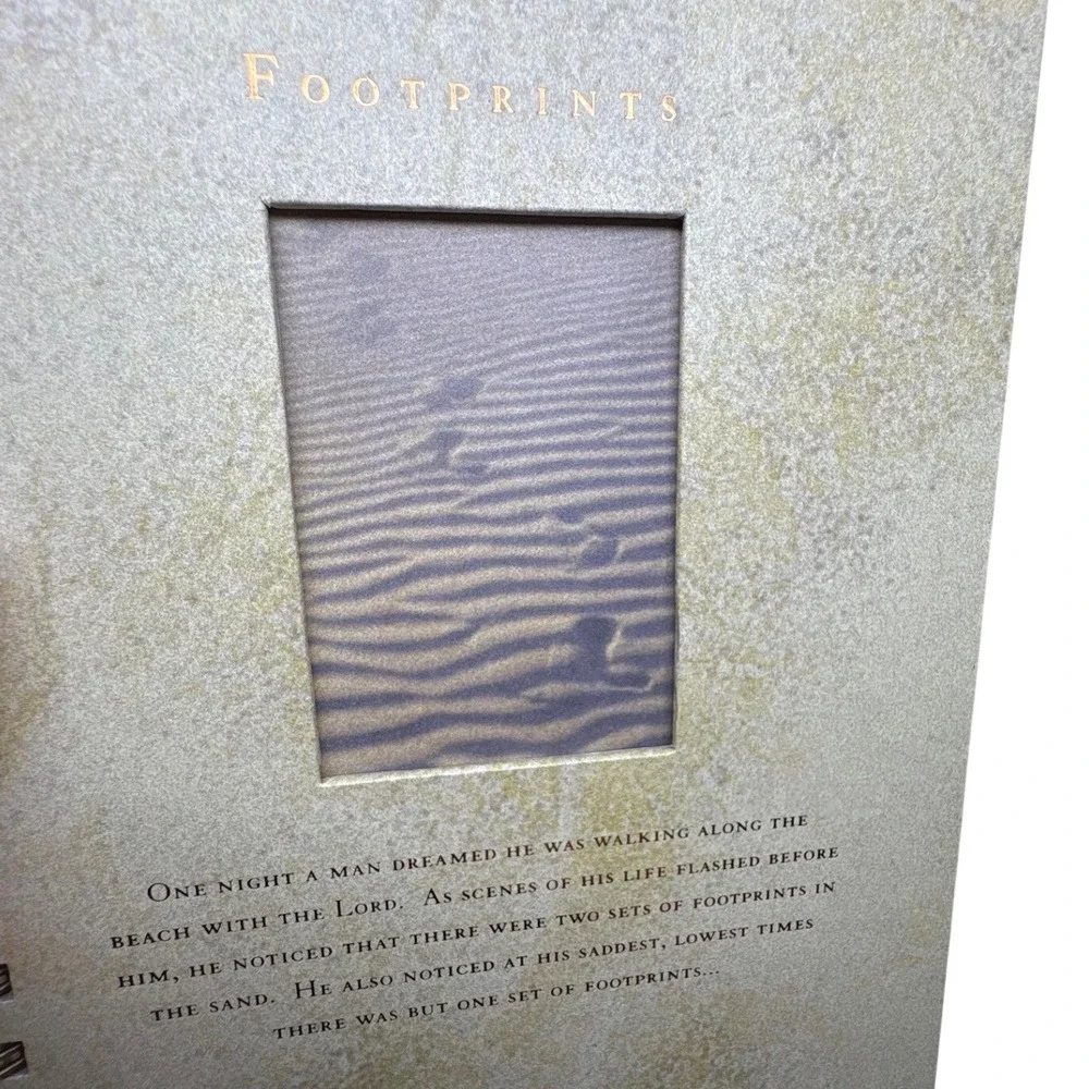 Footprints in the Sand Spiral Journal Lined Notebook Confirmation Graduation